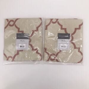 Madison Park Saratoga Valance Window Grommets Set